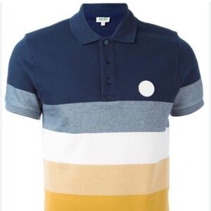 Men’s Kenzo color block polo shirt
